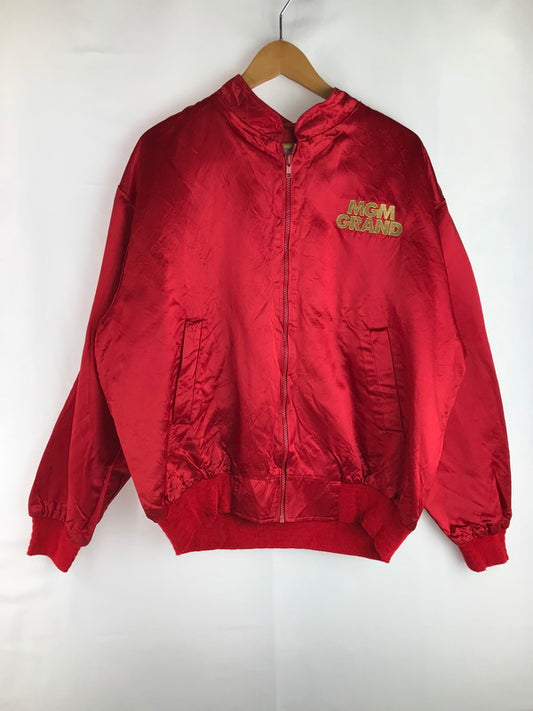 【中古品】【メンズ】 BOOPTIQUE ブープティーク BETTY BOOP SATIN BOMBER JACKET ベティ ブープ サテン ボンバージャケット アウター 146-250610-yy-13-tag サイズ：L カラー：レッド 万代Net店