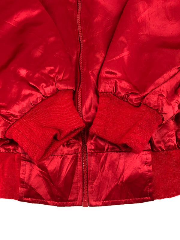 【中古品】【メンズ】 BOOPTIQUE ブープティーク BETTY BOOP SATIN BOMBER JACKET ベティ ブープ サテン ボンバージャケット アウター 146-250610-yy-13-tag サイズ：L カラー：レッド 万代Net店