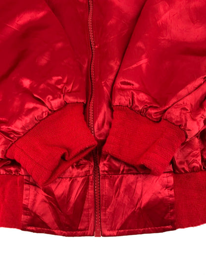 【中古品】【メンズ】 BOOPTIQUE ブープティーク BETTY BOOP SATIN BOMBER JACKET ベティ ブープ サテン ボンバージャケット アウター 146-250610-yy-13-tag サイズ：L カラー：レッド 万代Net店