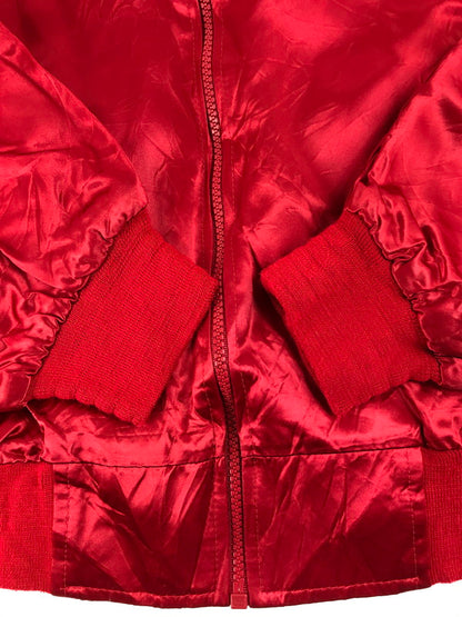【中古品】【メンズ】 BOOPTIQUE ブープティーク BETTY BOOP SATIN BOMBER JACKET ベティ ブープ サテン ボンバージャケット アウター 146-250610-yy-13-tag サイズ：L カラー：レッド 万代Net店
