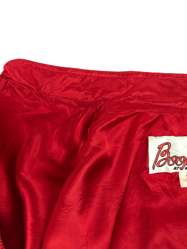 【中古品】【メンズ】 BOOPTIQUE ブープティーク BETTY BOOP SATIN BOMBER JACKET ベティ ブープ サテン ボンバージャケット アウター 146-250610-yy-13-tag サイズ：L カラー：レッド 万代Net店