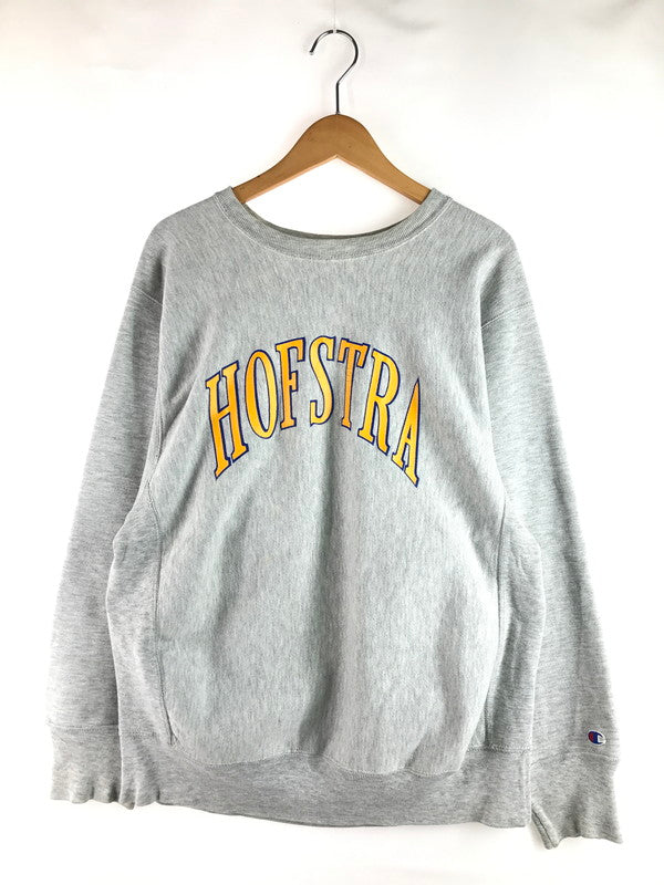 【中古品】【メンズ】 Champion チャンピオン 80’s REVERSE WEAVE SWEAT 80年代 リバースウェーブ カレッジロゴプリント スウェット トップス トリコタグ 146-250629-rt-06-tag サイズ：XL カラー：グレー 万代Net店