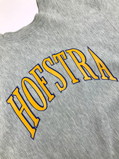 【中古品】【メンズ】 Champion チャンピオン 80’s REVERSE WEAVE SWEAT 80年代 リバースウェーブ カレッジロゴプリント スウェット トップス トリコタグ 146-250629-rt-06-tag サイズ：XL カラー：グレー 万代Net店