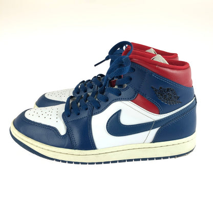 【中古品】【メンズ】 NIKE ナイキ WOMEN’S AIR JORDAN 1 MID FRENCH BLUE BQ6472-146 ウィメンズ エアジョーダン1 ミッド フレンチブルー スニーカー 靴 160-250810-rt-14-tag サイズ：26.5ｃｍ ＵＳ9.5 カラー：ホワイト/フレンチブルー 万代Net店