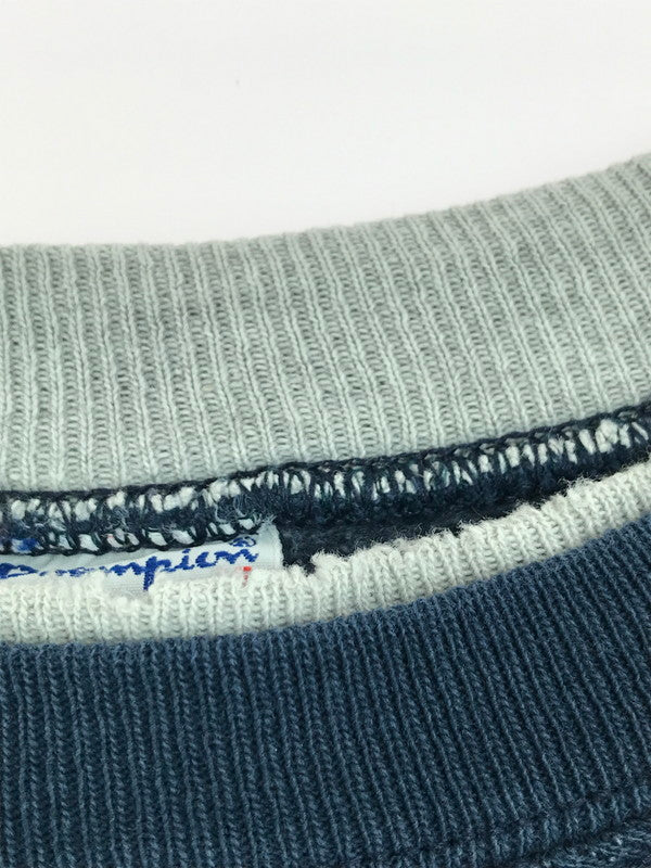 【中古品】【メンズ】 Champion チャンピオン REVERSE WEAVE 90S 刺繍ロゴ SWEATSHIRTS リバースウィーブ 90年代 クルーネック スウェット トレーナー トップス 　 146-250604-ki-09-tag サイズ：XL カラー：ネイビー 万代Net店
