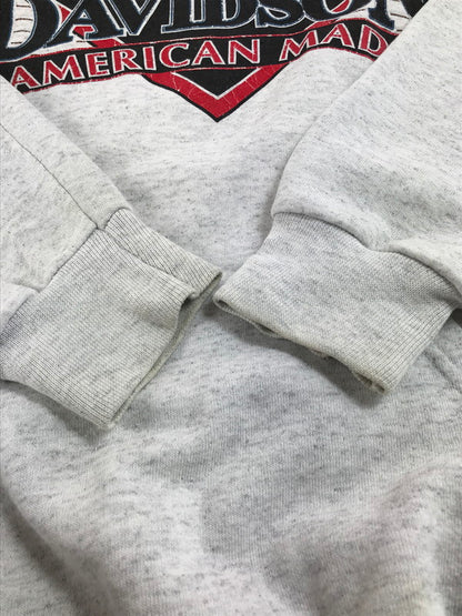 【中古品】【メンズ】 HARLEY DAVIDSON ハーレーダビッドソン 90's EAGLE LOGO PRINT HOODED SWEAT 90年代 イーグル ロゴプリント フーデッドスウェット パーカー 146-250607-hi-14-tag サイズ：XXL カラー：グレー 万代Net店