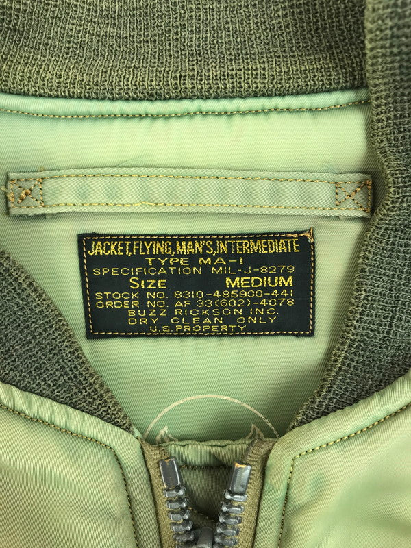 【現状渡し品】【メンズ】 Buzz Rickson's バズリクソンズ VINTAGE FLIGHT JACKET M13520 ヴィンテージ フライトジャケット MA-1 アウター 145-250610-yy-16-tag サイズ：M カラー：カーキ 万代Net店