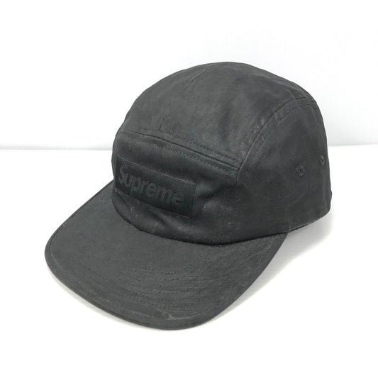 【中古品】【メンズ】 Supreme シュプリーム ×MM6 MAISON MARGIELA メゾン マルジェラ PAINTED CAMP CAP ペイント キャンプ キャップ 帽子 185-250810-na-09-tag サイズ：F カラー：ブラック 万代Net店