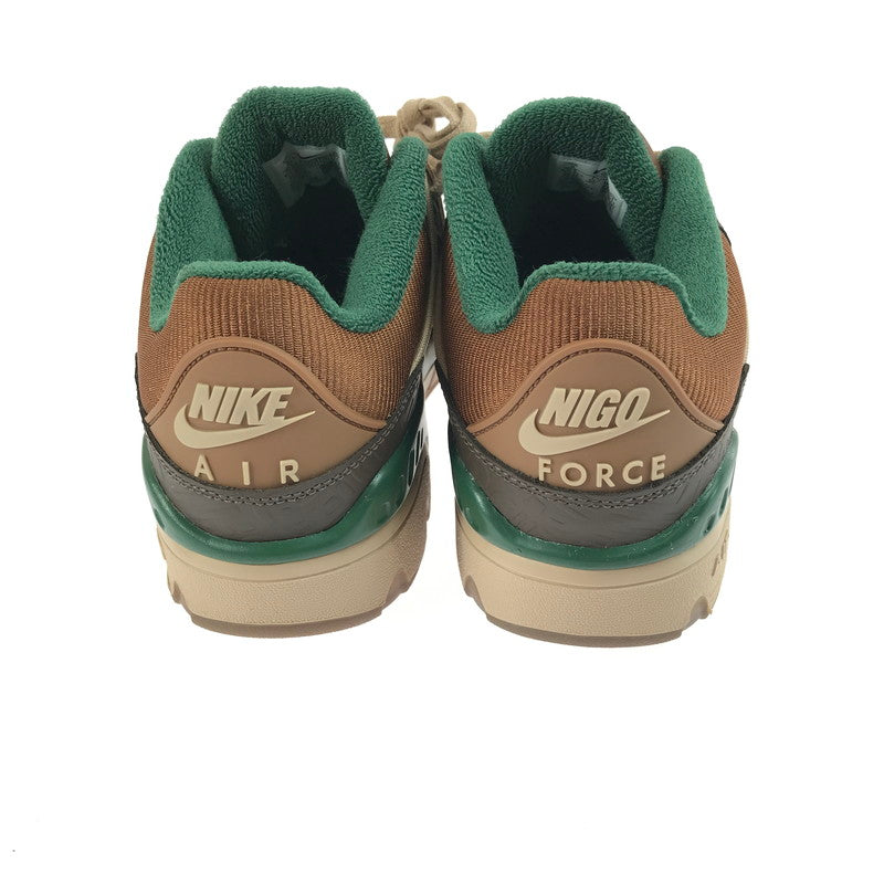 【中古美品】【メンズ】 NIKE ナイキ × NIGOR ニゴー コラボ AIR FORCE 3 LOW SP HQ0260-201 エア フォース 4 ロー SP スニーカー 靴 160-250603-yy-18-tag サイズ：27cm/US9 カラー：BAROQUE BROWN/FIR-HEMP-PECAN 万代Net店
