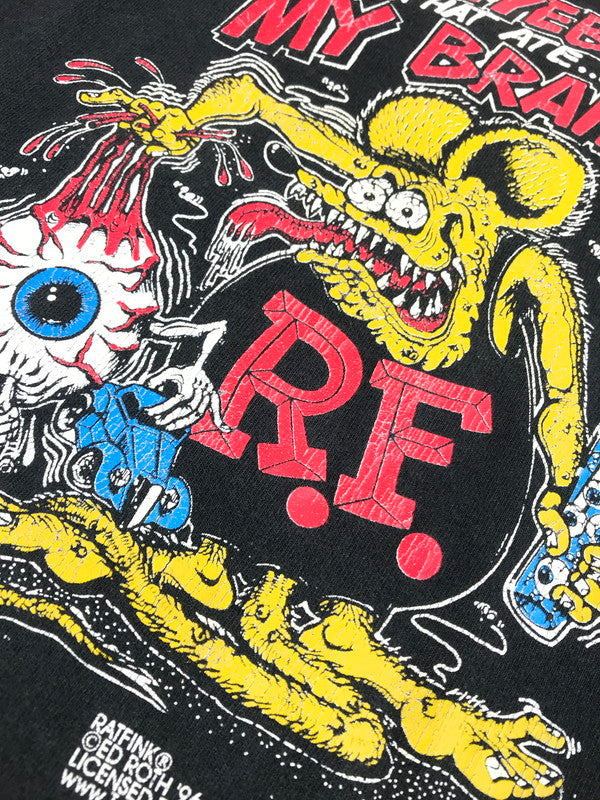 【中古品】【メンズ】 ALL SPORT オールスポーツ 90’s RAT FINK L/S PRINT TEE ラットフィンク ロングスリーブ プリントTシャツ 長袖Tシャツ 146-250613-hi-01-tag サイズ：S カラー：ブラック 万代Net店