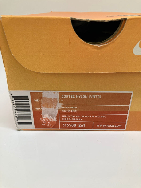 【中古品】【メンズ】 NIKE ナイキ CORTEZ NYLON (VNTG) 316588-261 08年製 コルテッツ ナイロン スニーカー 靴 160-260718-kk-06-hon カラー：NUTMEG/BERRY 万代Net店