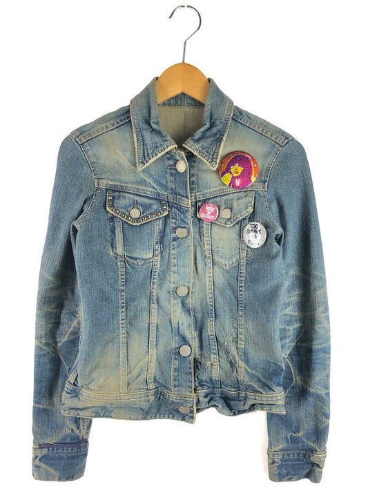 【中古品】【レディース】 BACK EMBROIDERY DENIM JACKET 2AB-6450 背中刺繍デニムジャケット ライトアウター アウター 170-250706-rt-03-tag サイズ：F カラー：インディゴ 万代Net店