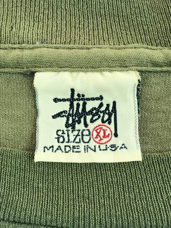 【中古品】【メンズ】 STUSSY ステューシー OLD 90’s WORLD WIDE SPADE PRINT TEE 90年代 ワールドワイド スペード プリントTシャツ 半袖Tシャツ 白タグ 142-250719-hi-01-tag サイズ：XL カラー：グリーン 万代Net店
