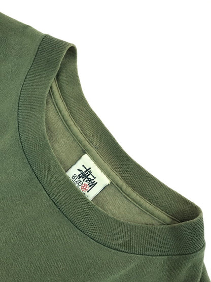【中古品】【メンズ】 STUSSY ステューシー OLD 90’s WORLD WIDE SPADE PRINT TEE 90年代 ワールドワイド スペード プリントTシャツ 半袖Tシャツ 白タグ 142-250719-hi-01-tag サイズ：XL カラー：グリーン 万代Net店