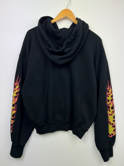 【中古品】【メンズ】 TOY DEVIL トイ デビル DEVIL ZIP HOODIEーFIRE DEVIL SKULL TD25SSCEMZH3 デビル ジップフーディー ファイヤーデビルスカル トップス プルオーバーパーカー 140-260710-kk-01-hon サイズ：2 カラー：ブラック 万代Net店