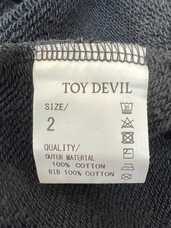 【中古品】【メンズ】 TOY DEVIL トイ デビル DEVIL ZIP HOODIEーFIRE DEVIL SKULL TD25SSCEMZH3 デビル ジップフーディー ファイヤーデビルスカル トップス プルオーバーパーカー 140-260710-kk-01-hon サイズ：2 カラー：ブラック 万代Net店