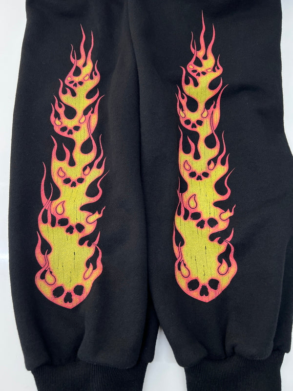 【中古品】【メンズ】 TOY DEVIL トイ デビル DEVIL ZIP HOODIEーFIRE DEVIL SKULL TD25SSCEMZH3 デビル ジップフーディー ファイヤーデビルスカル トップス プルオーバーパーカー 140-260710-kk-01-hon サイズ：2 カラー：ブラック 万代Net店