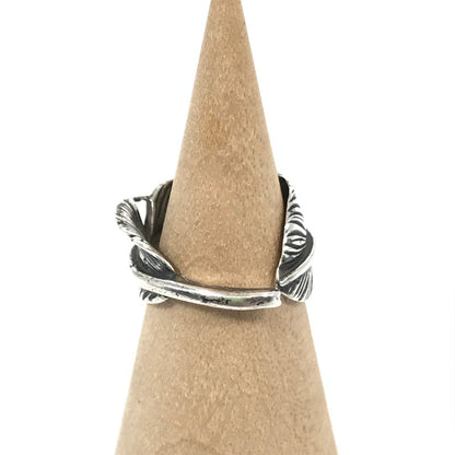 【中古品】【メンズ】 ARIZONA FREEDOM アリゾナフリーダム SV フェザーリング R-22A 指輪 アクセサリー 191-250617-na-12-tag サイズ：約2号 カラー：シルバー 万代Net店