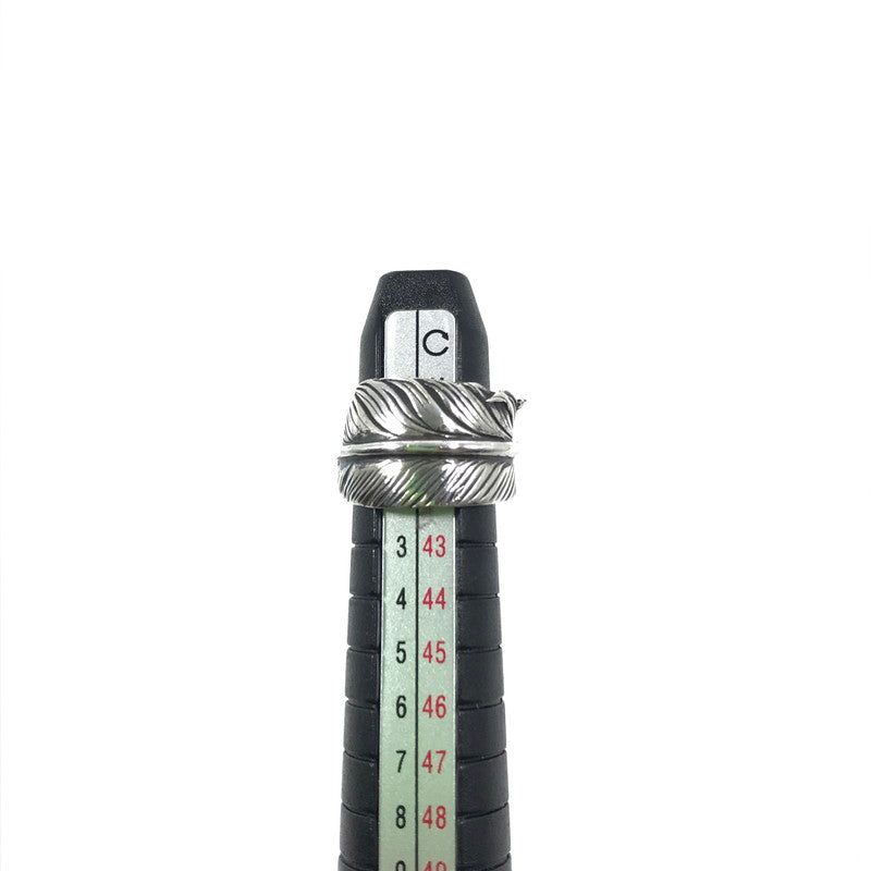 【中古品】【メンズ】 ARIZONA FREEDOM アリゾナフリーダム SV フェザーリング R-22A 指輪 アクセサリー 191-250617-na-12-tag サイズ：約2号 カラー：シルバー 万代Net店