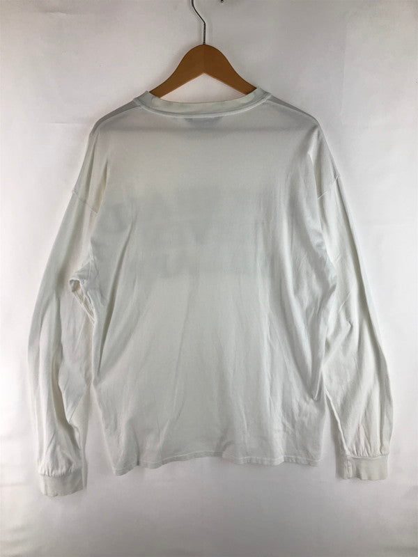 【中古品】【メンズ】 A BATHING APE アベイシングエイプ APE SHALL NEVER KILL APE L/S T-SHIRT エイプ シャル ネバー キル エイプ ロングスリーブ Tシャツ 長袖Tシャツ 初期タグ 三角タグ 142-250616-na-15-tag サイズ：L カラー：ホワイト 万代Net店