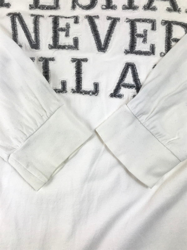 【中古品】【メンズ】 A BATHING APE アベイシングエイプ APE SHALL NEVER KILL APE L/S T-SHIRT エイプ シャル ネバー キル エイプ ロングスリーブ Tシャツ 長袖Tシャツ 初期タグ 三角タグ 142-250616-na-15-tag サイズ：L カラー：ホワイト 万代Net店