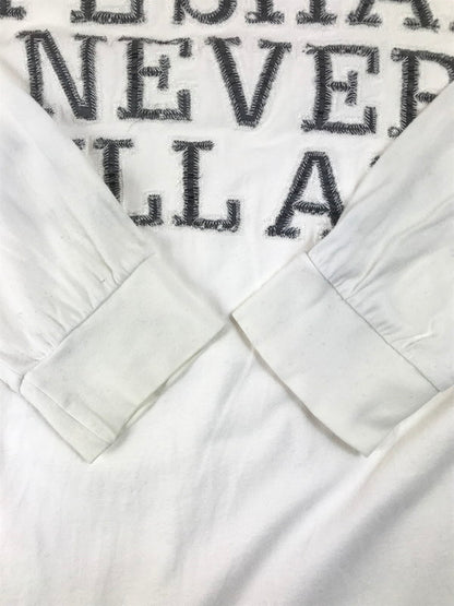 【中古品】【メンズ】 A BATHING APE アベイシングエイプ APE SHALL NEVER KILL APE L/S T-SHIRT エイプ シャル ネバー キル エイプ ロングスリーブ Tシャツ 長袖Tシャツ 初期タグ 三角タグ 142-250616-na-15-tag サイズ：L カラー：ホワイト 万代Net店