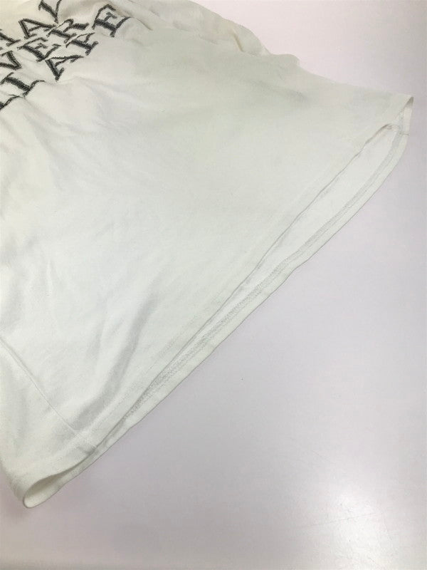 【中古品】【メンズ】 A BATHING APE アベイシングエイプ APE SHALL NEVER KILL APE L/S T-SHIRT エイプ シャル ネバー キル エイプ ロングスリーブ Tシャツ 長袖Tシャツ 初期タグ 三角タグ 142-250616-na-15-tag サイズ：L カラー：ホワイト 万代Net店