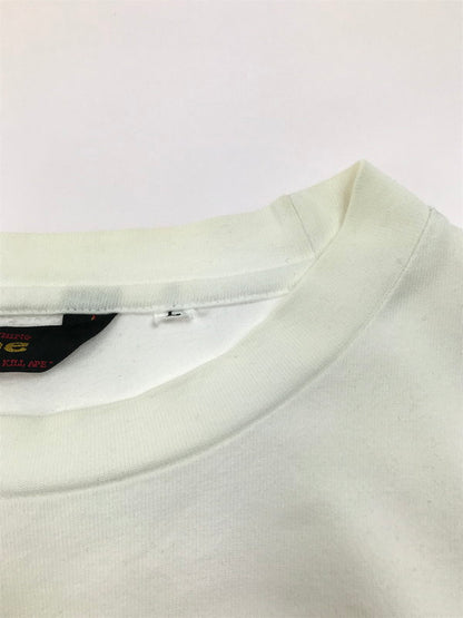 【中古品】【メンズ】 A BATHING APE アベイシングエイプ APE SHALL NEVER KILL APE L/S T-SHIRT エイプ シャル ネバー キル エイプ ロングスリーブ Tシャツ 長袖Tシャツ 初期タグ 三角タグ 142-250616-na-15-tag サイズ：L カラー：ホワイト 万代Net店