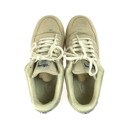 【中古品】【メンズ】 × STUSSY ステューシー コラボ AIR FORCE 1 LOW CZ9084-200 エアフォース ワン ロー フォッシルストーン スニーカー 靴 160-250620-hi-07-tag サイズ：25.5cm US 7.5 カラー：FOSSIL/FOSSIL 万代Net店