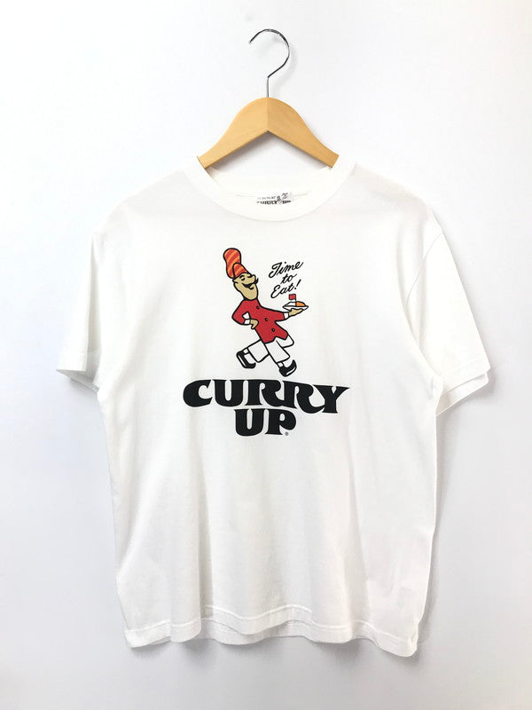【中古品】【メンズ】 HUMAN MADE ヒューマンメイド × CURRY UP カリーアップ S/S T-SHIRT 半袖Tシャツ 142-260520-na-08-tagh サイズ：L カラー：ホワイト 万代Net店