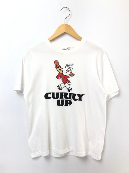 【中古品】【メンズ】 HUMAN MADE ヒューマンメイド × CURRY UP カリーアップ S/S T-SHIRT 半袖Tシャツ 142-260520-na-08-tagh サイズ：L カラー：ホワイト 万代Net店