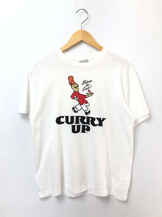 【中古品】【メンズ】 HUMAN MADE ヒューマンメイド × CURRY UP カリーアップ S/S T-SHIRT 半袖Tシャツ 142-260520-na-08-tagh サイズ：L カラー：ホワイト 万代Net店