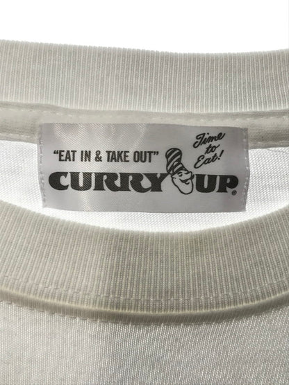 【中古品】【メンズ】 HUMAN MADE ヒューマンメイド × CURRY UP カリーアップ S/S T-SHIRT 半袖Tシャツ 142-260520-na-08-tagh サイズ：L カラー：ホワイト 万代Net店