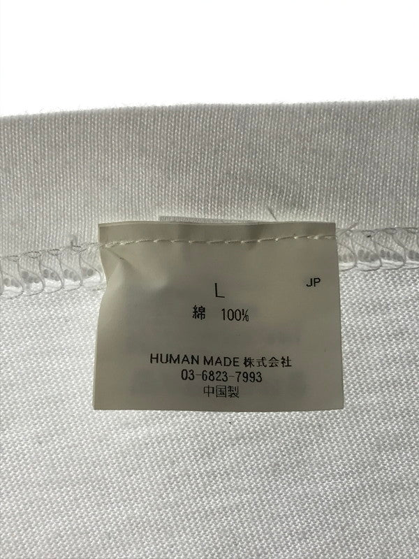 【中古品】【メンズ】 HUMAN MADE ヒューマンメイド × CURRY UP カリーアップ S/S T-SHIRT 半袖Tシャツ 142-260520-na-08-tagh サイズ：L カラー：ホワイト 万代Net店