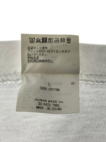 【中古品】【メンズ】 HUMAN MADE ヒューマンメイド × CURRY UP カリーアップ S/S T-SHIRT 半袖Tシャツ 142-260520-na-08-tagh サイズ：L カラー：ホワイト 万代Net店