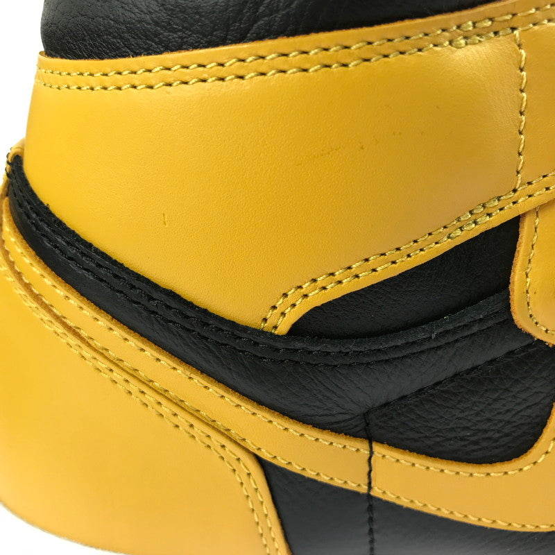 【中古美品】【メンズ】 NIKE ナイキ AIR JORDAN 1 RETRO HIGH OG 555088-701 エア ジョーダン 1 レトロ ハイ オリジナル スニーカー 靴 160-250617-yy-01-tag サイズ：27.5cm/US9.5 カラー：POLLEN/WHITE-BLACK 万代Net店