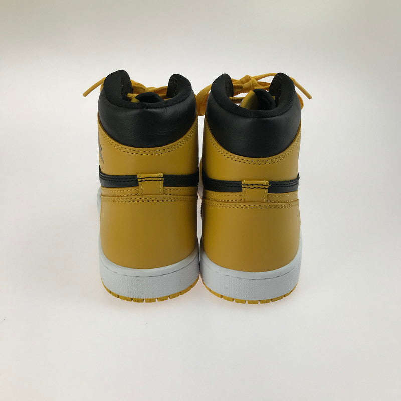 【中古美品】【メンズ】 NIKE ナイキ AIR JORDAN 1 RETRO HIGH OG 555088-701 エア ジョーダン 1 レトロ ハイ オリジナル スニーカー 靴 160-250617-yy-01-tag サイズ：27.5cm/US9.5 カラー：POLLEN/WHITE-BLACK 万代Net店