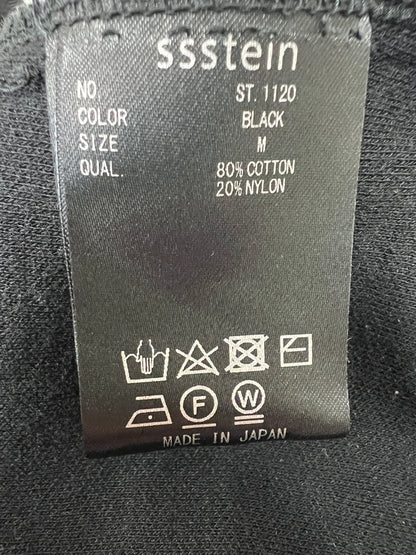 【中古品】【メンズ】 SSSTEIN シュタイン 25SS COTTON DOUBLE KNIT TWIST SEAM PANTS ST.1120 コットン ダブルニットツイストシームパンツ ボトムス 151-260710-kk-15-hon サイズ：M カラー：ブラック 万代Net店