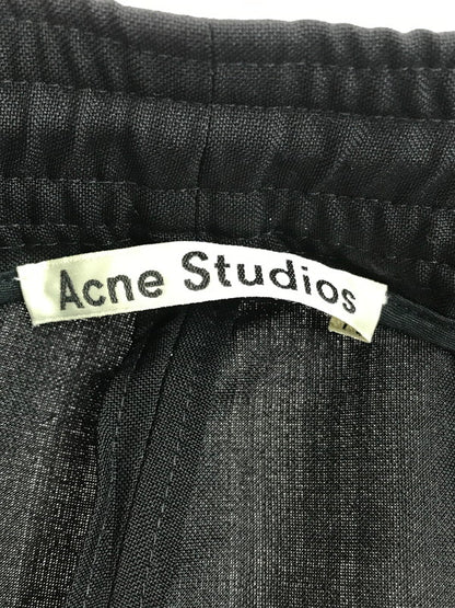 【中古品】【メンズ】 ACNE STUDIOS アクネストゥディオズ CROPPED WOOL TROUSER FN-MN-TROU000226 クロップド ウール トラウザー イージー スラックスパンツ ボトムス 151-250619-ki-01-tag サイズ：46 カラー：ブラック 万代Net店