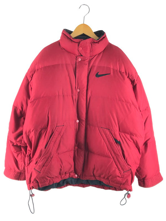 【中古品】【メンズ】 NIKE ナイキ 90～00’s LOGO EMBROIDERY DOWN JACKET 90～00年代 ロゴ刺繍ダウンジャケット アウター ヴィンテージ 146-250706-rt-08-tag サイズ：L カラー：レッド 万代Net店
