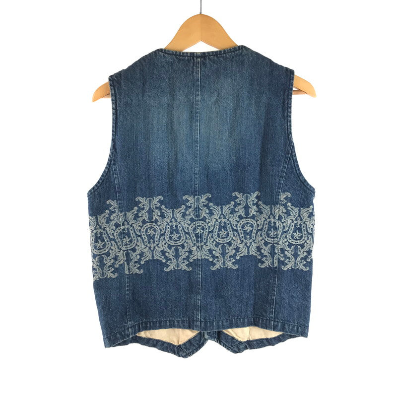 【中古品】【メンズ】 DENIM VEST デニム ベスト ライトアウター 142-250620-ki-12-tag サイズ：48 カラー：インディゴ 万代Net店