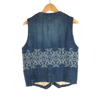 【中古品】【メンズ】 DENIM VEST デニム ベスト ライトアウター 142-250620-ki-12-tag サイズ：48 カラー：インディゴ 万代Net店