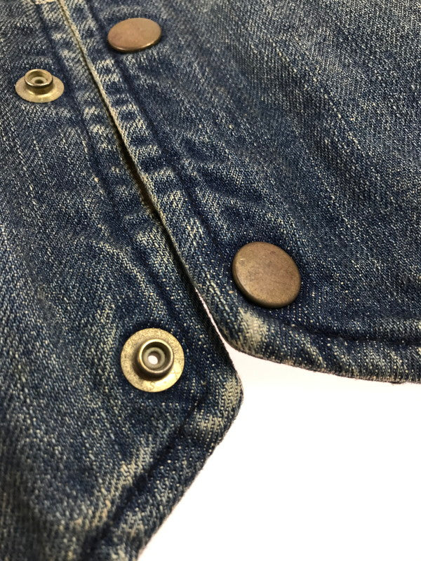 【中古品】【メンズ】 DENIM VEST デニム ベスト ライトアウター 142-250620-ki-12-tag サイズ：48 カラー：インディゴ 万代Net店