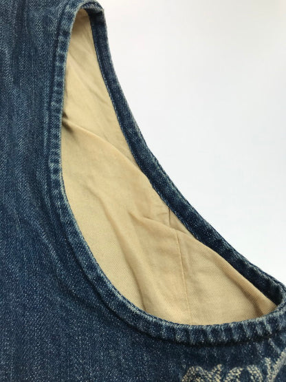 【中古品】【メンズ】 DENIM VEST デニム ベスト ライトアウター 142-250620-ki-12-tag サイズ：48 カラー：インディゴ 万代Net店