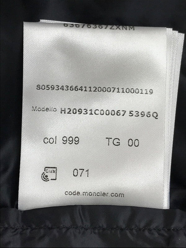 【中古品】【レディース】 MONCLER モンクレール 22AW BOEDIC GIUBBOTTO H20931C00067 ボエディック ロング ダウンジャケット アウター 169-250729-na-16-tag サイズ：00 カラー：ブラック 万代Net店