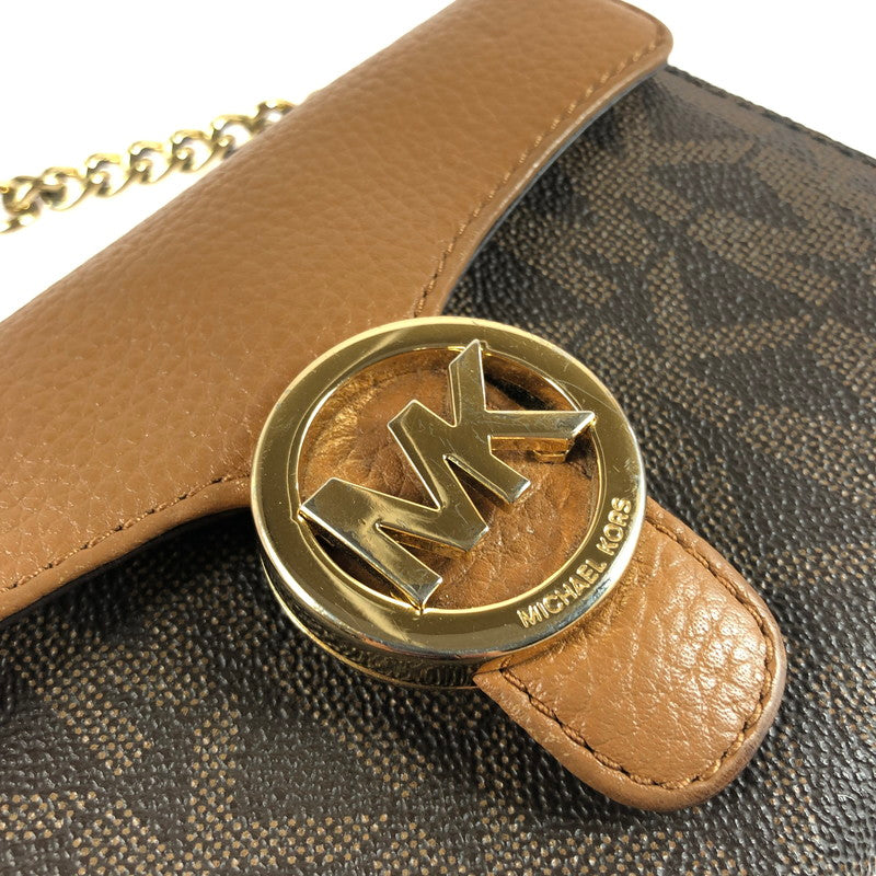 【中古品】【レディース】 CHAIN SHOULDER BAG 35T7GV3C3B チェーンショルダーバッグ カバン 180-250819-na-17-tag カラー：ブラウン 万代Net店