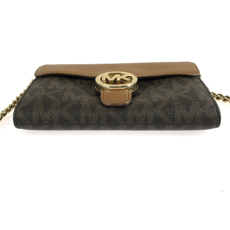 【中古品】【レディース】 CHAIN SHOULDER BAG 35T7GV3C3B チェーンショルダーバッグ カバン 180-250819-na-17-tag カラー：ブラウン 万代Net店