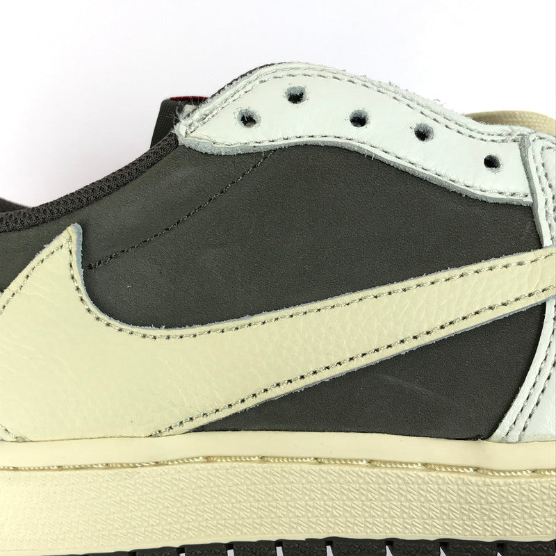 【中古美品】【メンズ】 NIKE ナイキ × TRAVIS SCOTT トラヴィス スコット コラボ AIR JORDAN 1 LOW OG SP DM7866-162 エアジョーダン 1 ロー OG SP スニーカー 靴 160-250617-yy-04-tag サイズ：27cm/US9 カラー：SAIL/UNIVERSITY RED-RIDGEROCK 万代Net店