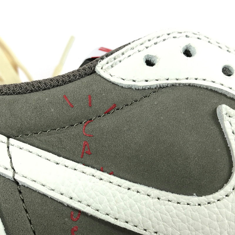 【中古美品】【メンズ】 NIKE ナイキ × TRAVIS SCOTT トラヴィス スコット コラボ AIR JORDAN 1 LOW OG SP DM7866-162 エアジョーダン 1 ロー OG SP スニーカー 靴 160-250617-yy-04-tag サイズ：27cm/US9 カラー：SAIL/UNIVERSITY RED-RIDGEROCK 万代Net店