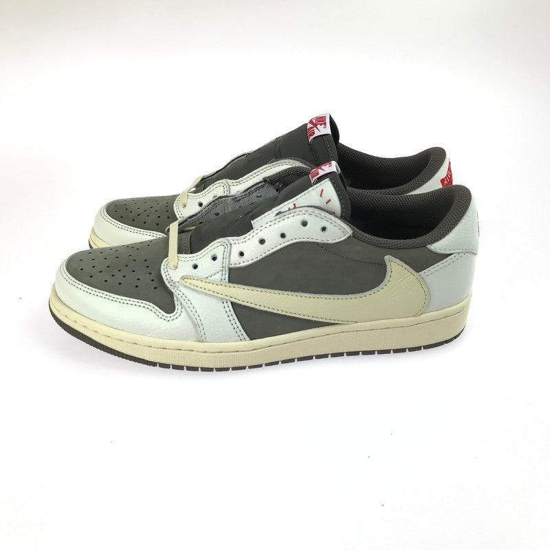 【中古美品】【メンズ】 NIKE ナイキ × TRAVIS SCOTT トラヴィス スコット コラボ AIR JORDAN 1 LOW OG SP DM7866-162 エアジョーダン 1 ロー OG SP スニーカー 靴 160-250617-yy-04-tag サイズ：27cm/US9 カラー：SAIL/UNIVERSITY RED-RIDGEROCK 万代Net店